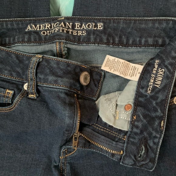 🌸2/$25 - AE Dark Denim Super Stretch Skinny Jean - Picture 2 of 3